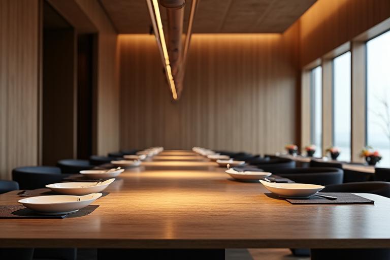 Sunazuriの落ち着いたカウンター席の店内